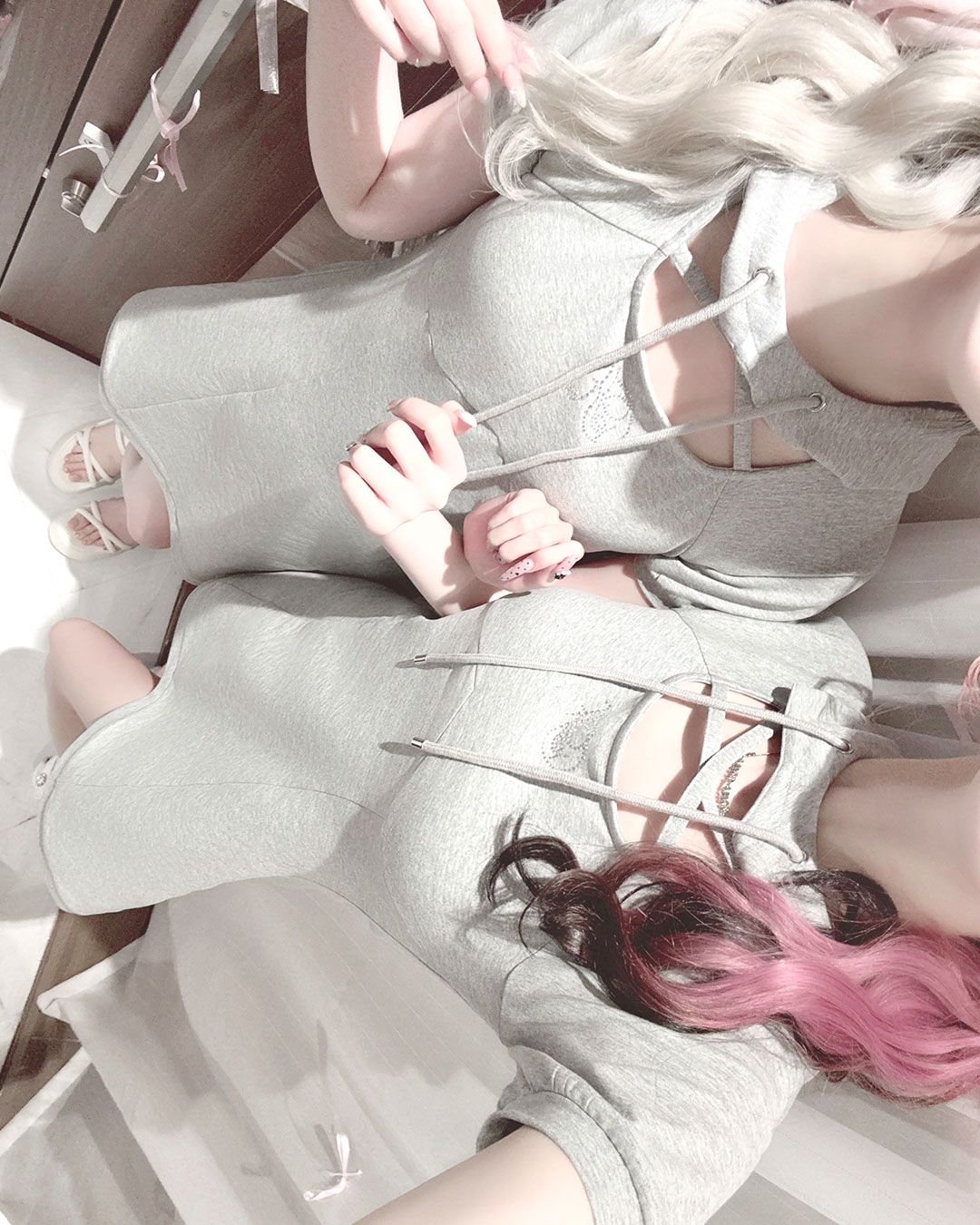 クロスパーカーワンピース ブラック | ファッション通販