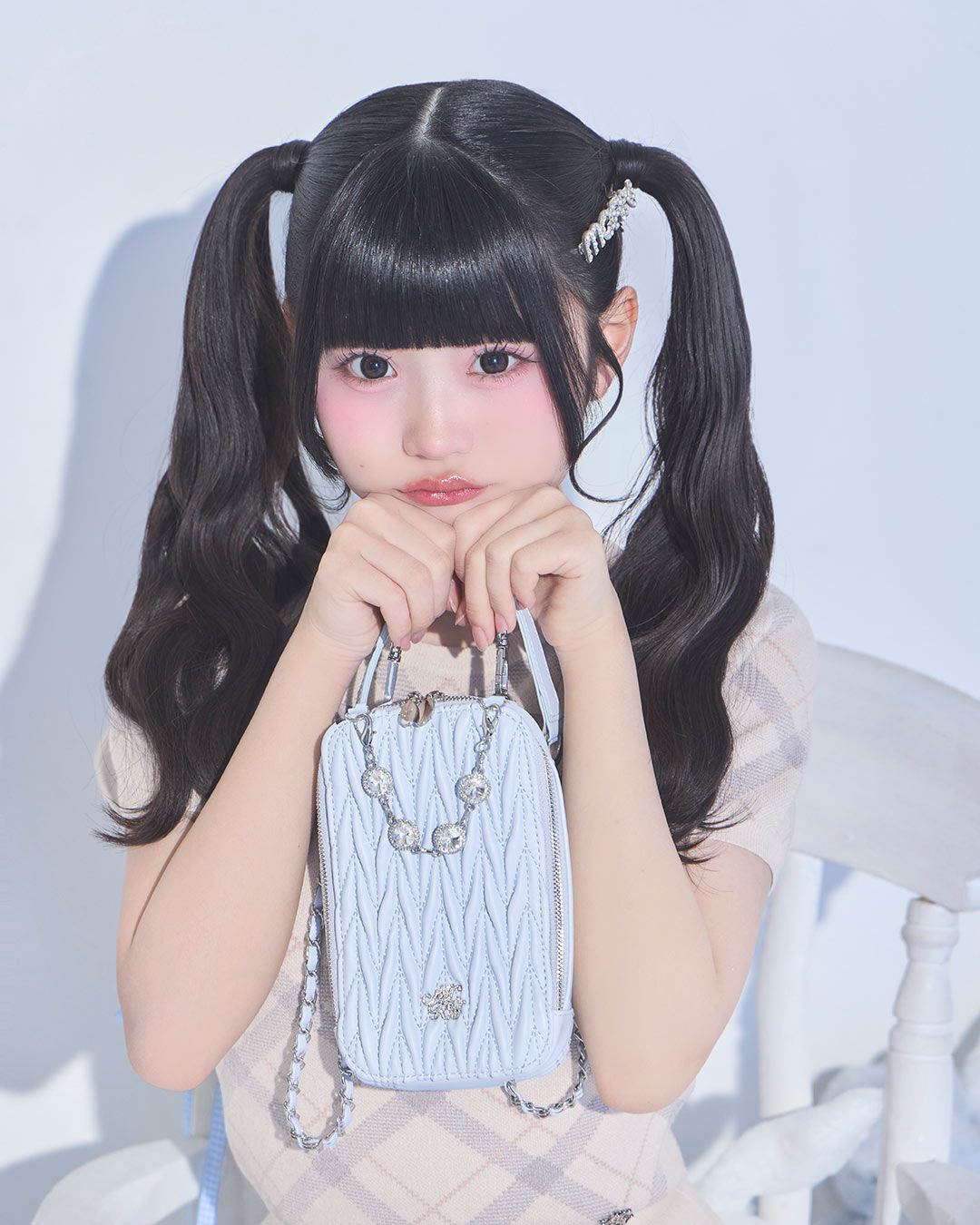 ビジューキルティングマルチショルダー ピンク | ファッション通販 