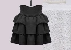 SMD0274フリル美脚スカート