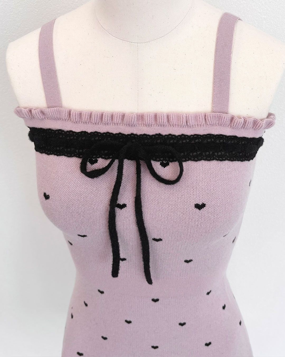 pimiri cafe Collaboration】Luv ダブルリボンアンサンブルワンピース