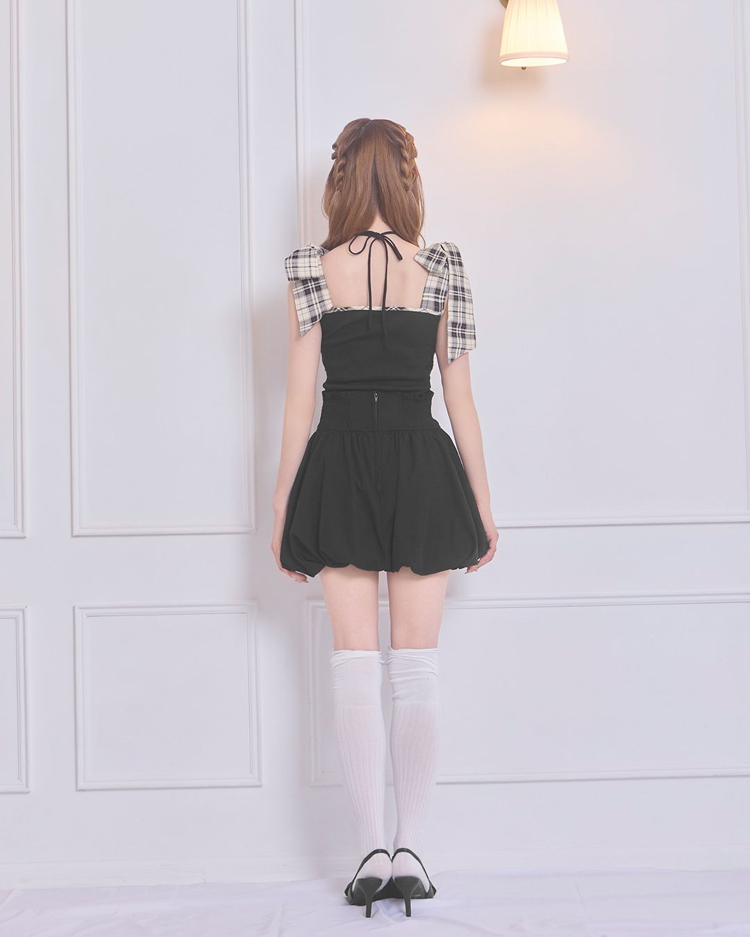 美脚バルーンスカート 美脚バルーンスカート ブラック | ファッション通販＆メディアMyColor