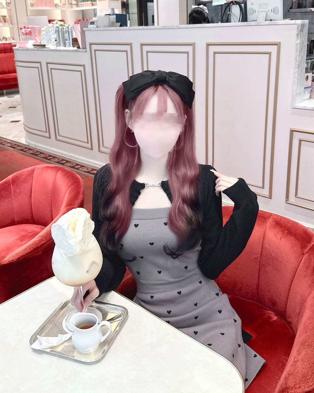 Luv シャギーアンサンブルワンピース Luv シャギーアンサンブルワンピース グレー | ファッション通販