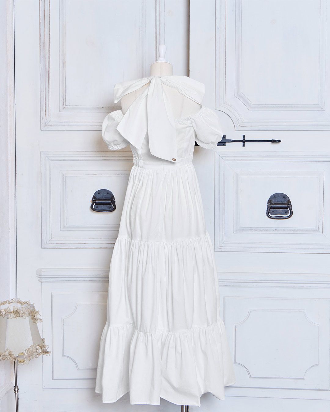 Back Ribbon Etoile Dress ホワイト | ファッション通販＆メディア