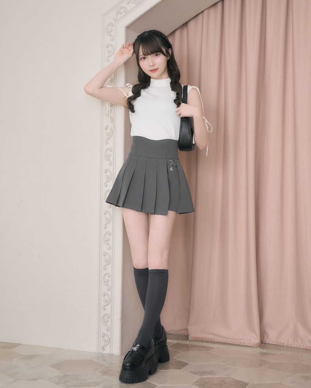 美脚スカパン グレー XS 美脚スカパン グレー | ファッション通販＆メディアMyColor