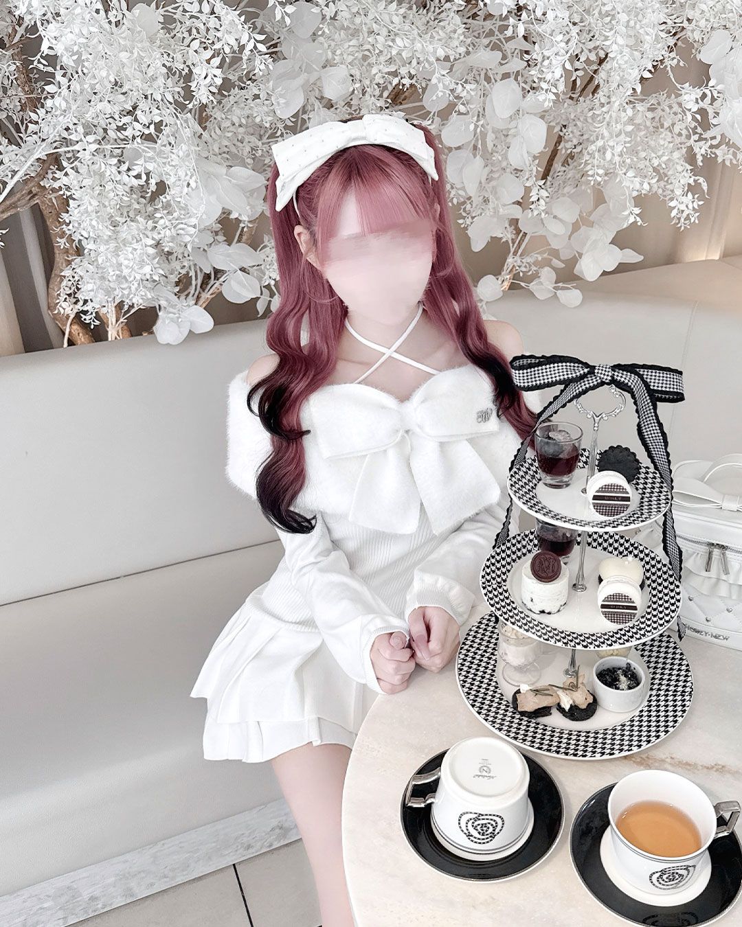 ビッグリボンクロスオフショルワンピ ブラック | ファッション通販