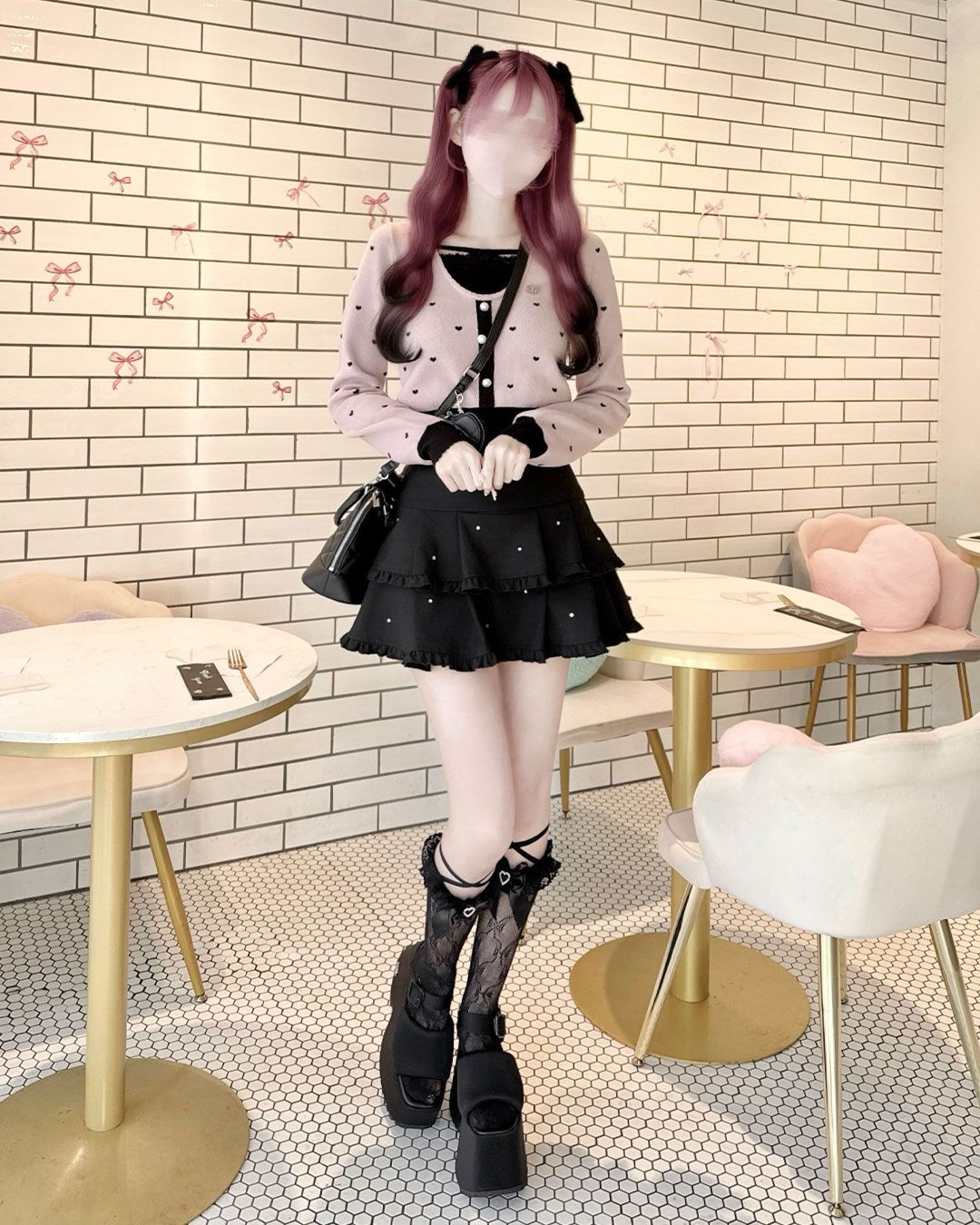 desir デジー トップス ピンク Luv ドッキングカーデトップス ピンク | ファッション通販