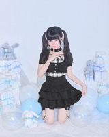 フリル美脚スカート ブラック | ファッション通販＆メディアMyColor
