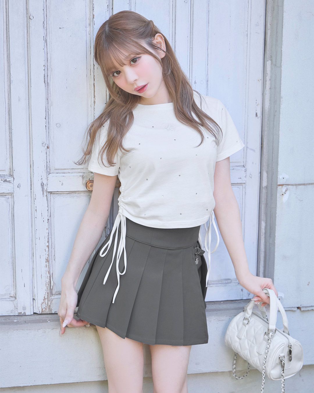 ミシェルマカロン 美脚スカパン グレーフリーサイズ 美脚スカパン グレー | ファッション通販＆メディアMyColor