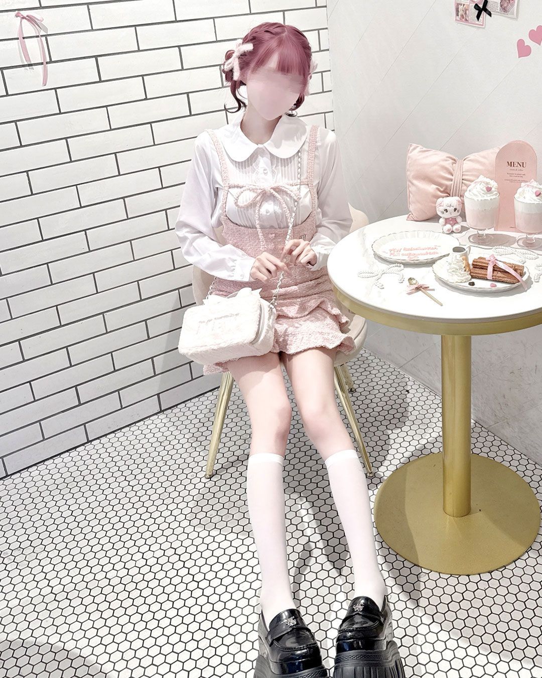 ハニーミュウ リボンツイードセットアップ XS ハニーミュウリボンツイードセットアップ XS ハニーミュウ リボン