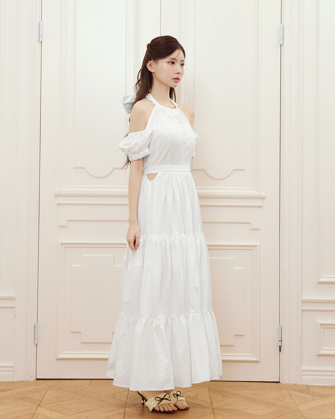 Back Ribbon Etoile Dress ホワイト | ファッション通販＆メディア