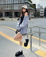 ラインストーンデニムシャツ ライトブルー | ファッション通販