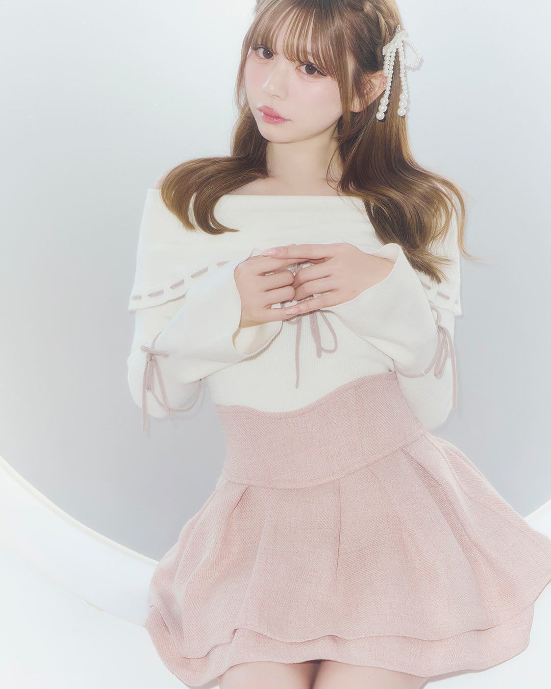 美脚エレガントツイードスカート ピンク | ファッション通販＆メディア