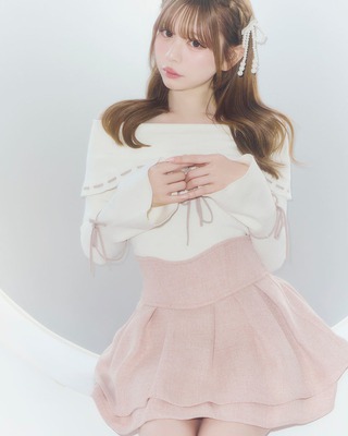 美脚エレガントツイードスカート ブラック | ファッション通販