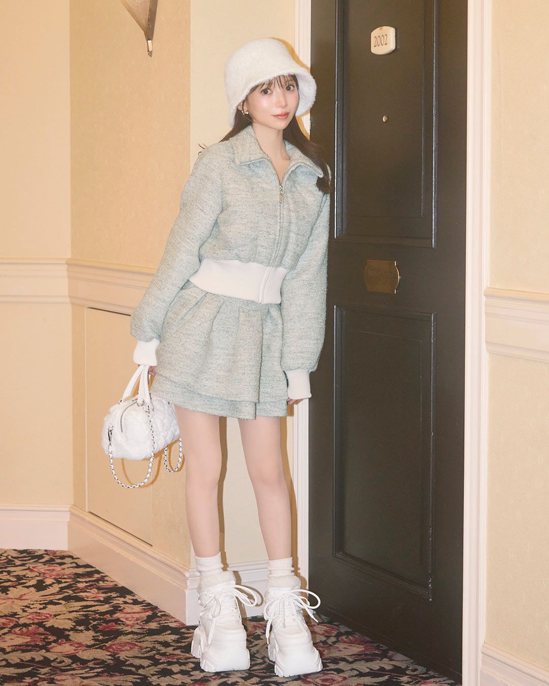 厚底ファースニーカー ホワイト | ファッション通販＆メディアMyColor