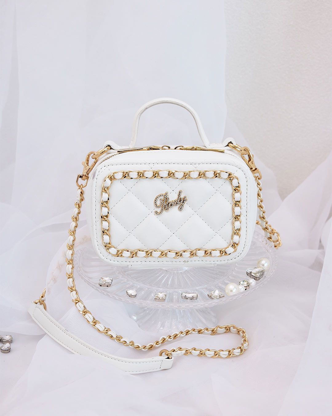 チェーン調節可【CHANEL】ミニサイズが可愛い バニティバッグ ミニチェーンバニティバッグ ブラック | ファッション通販