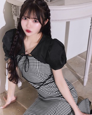 【m♡】michellMacaron シャツセットキャミワンピ―ス シャツセットキャミワンピ―ス ブラック | ファッション通販
