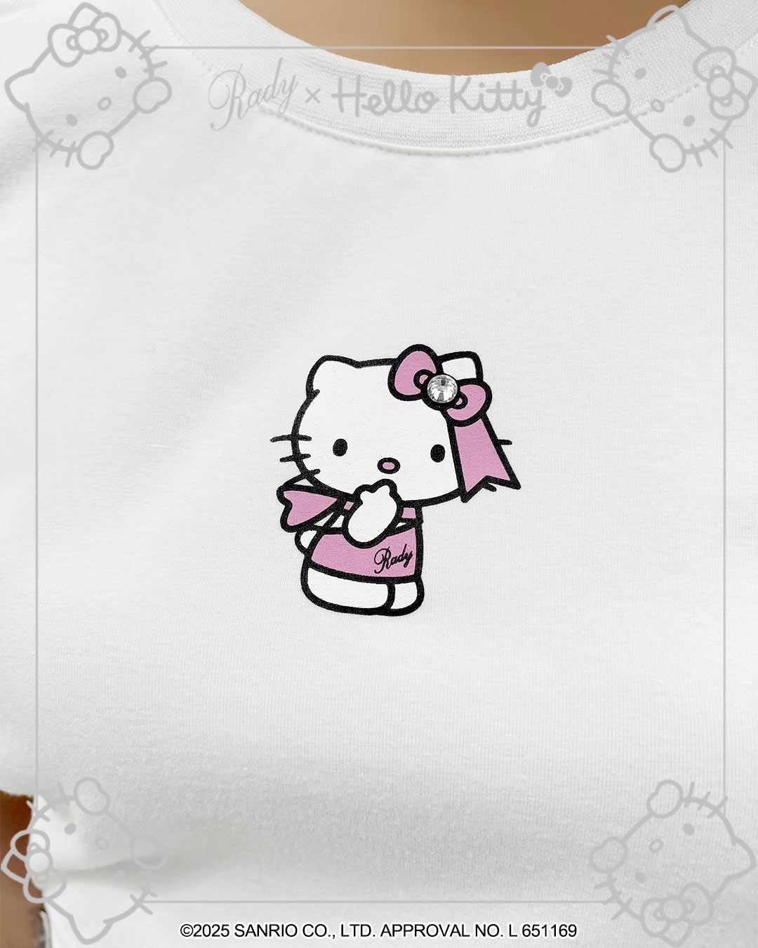 rady Hello KittyTシャツ Hello Kitty Tシャツ ホワイト | ファッション通販＆メディアMyColor