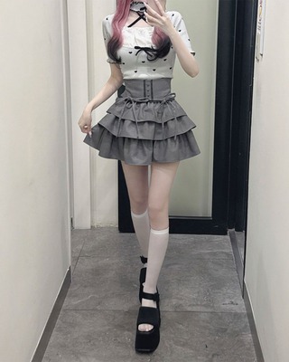 ハニーミュウ Luv チョーカー付きトップス グレー Luv チョーカー付きトップス グレー | ファッション通販