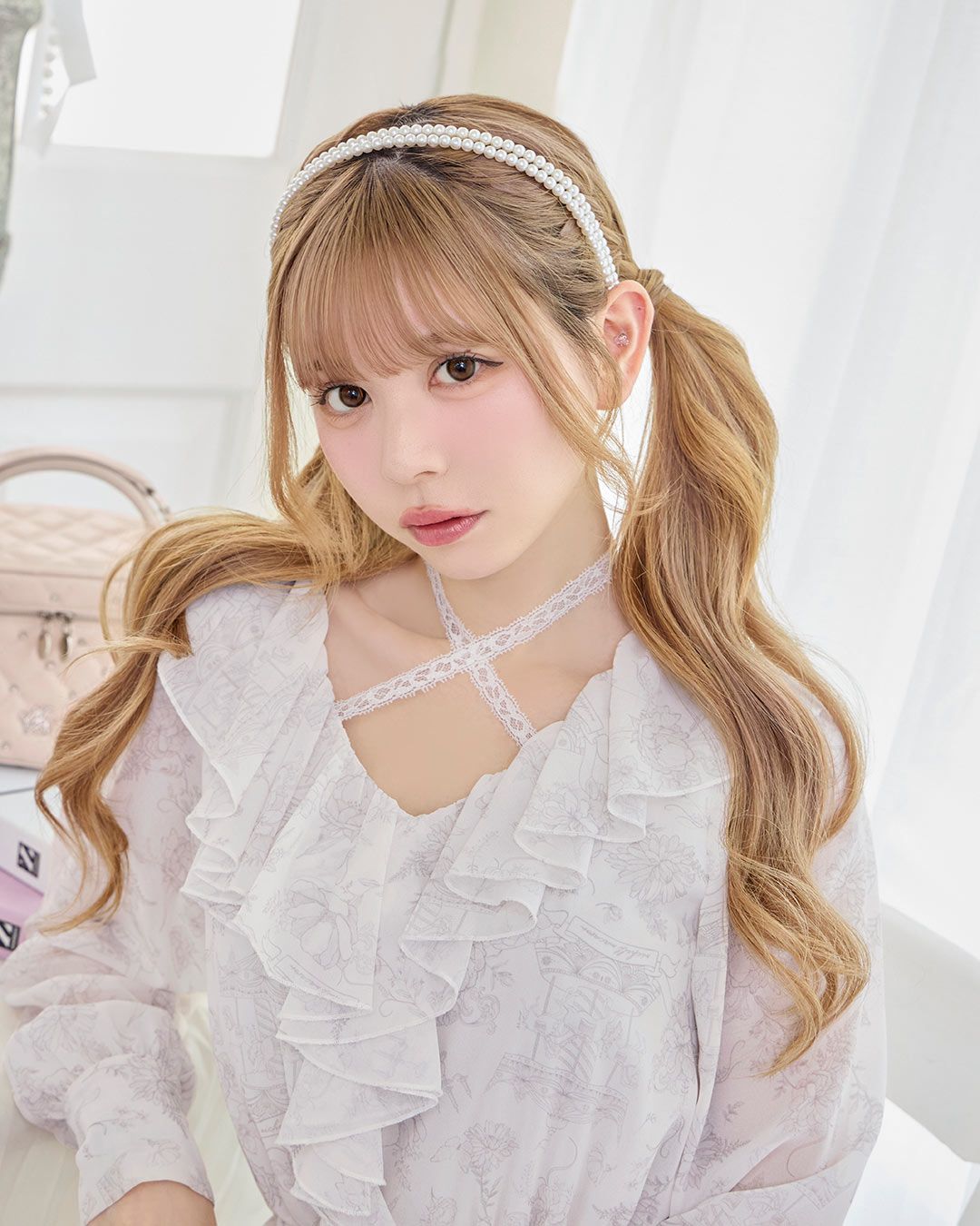 ロイヤルフルールフリルワンピース ベージュ | ファッション通販