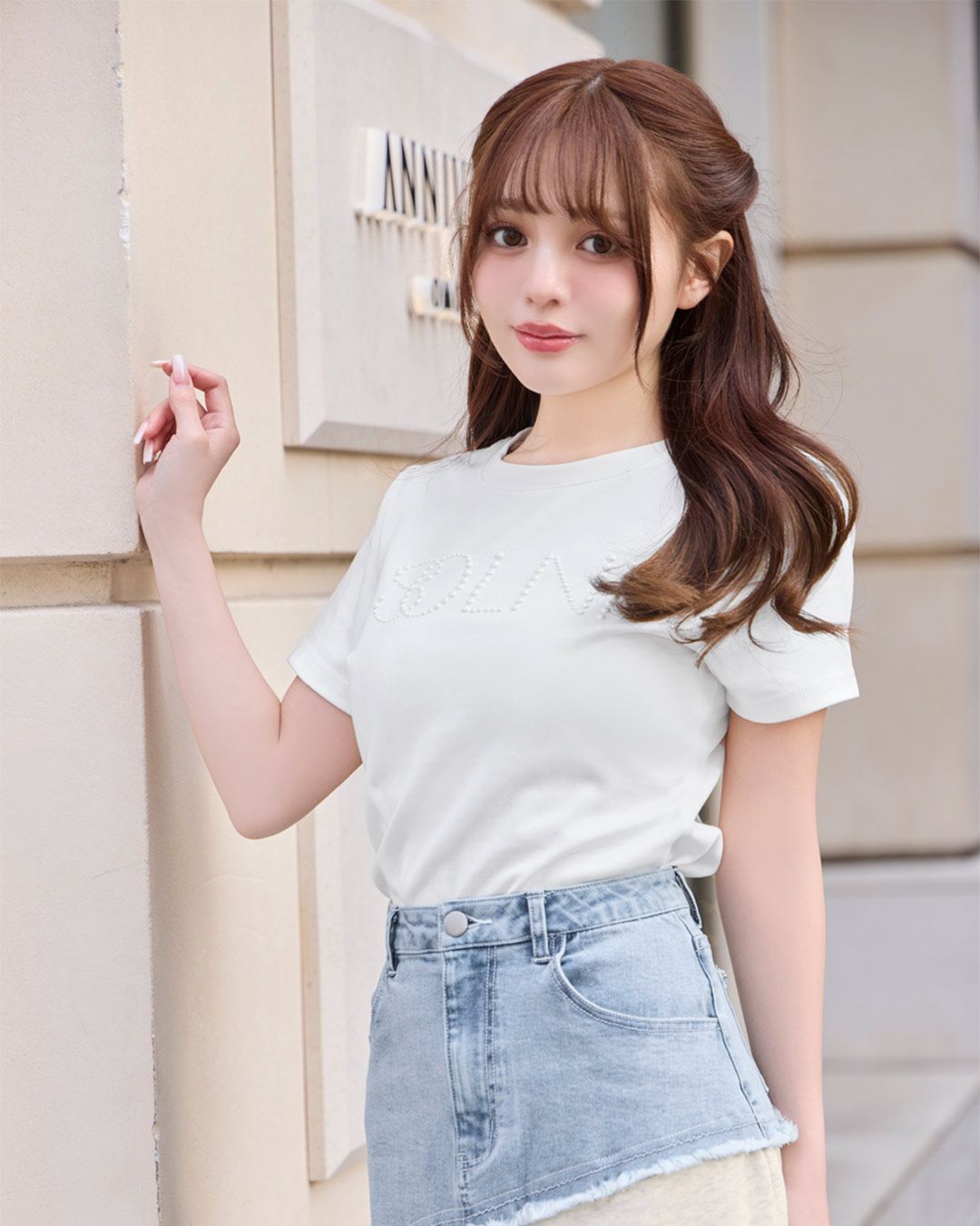 【関税 送料無料】HERNO ペールピンク コットン Ｔシャツ 光沢のあるシルケットコットンハイネックTシャツ【接触冷感】（T