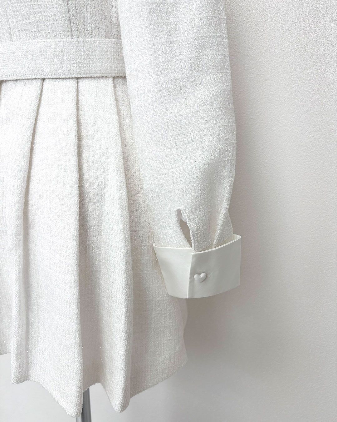 ビッグリボンツイードプリーツワンピース ブラック | ファッション通販