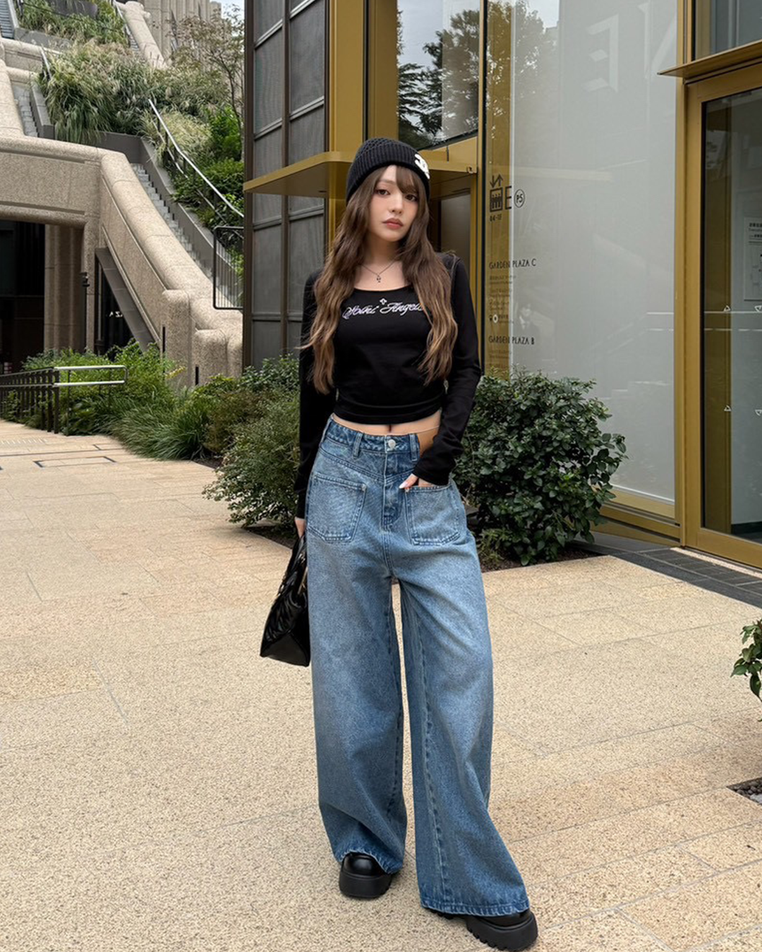 フリップデザインデニム ブルー | ファッション通販＆メディアMyColor