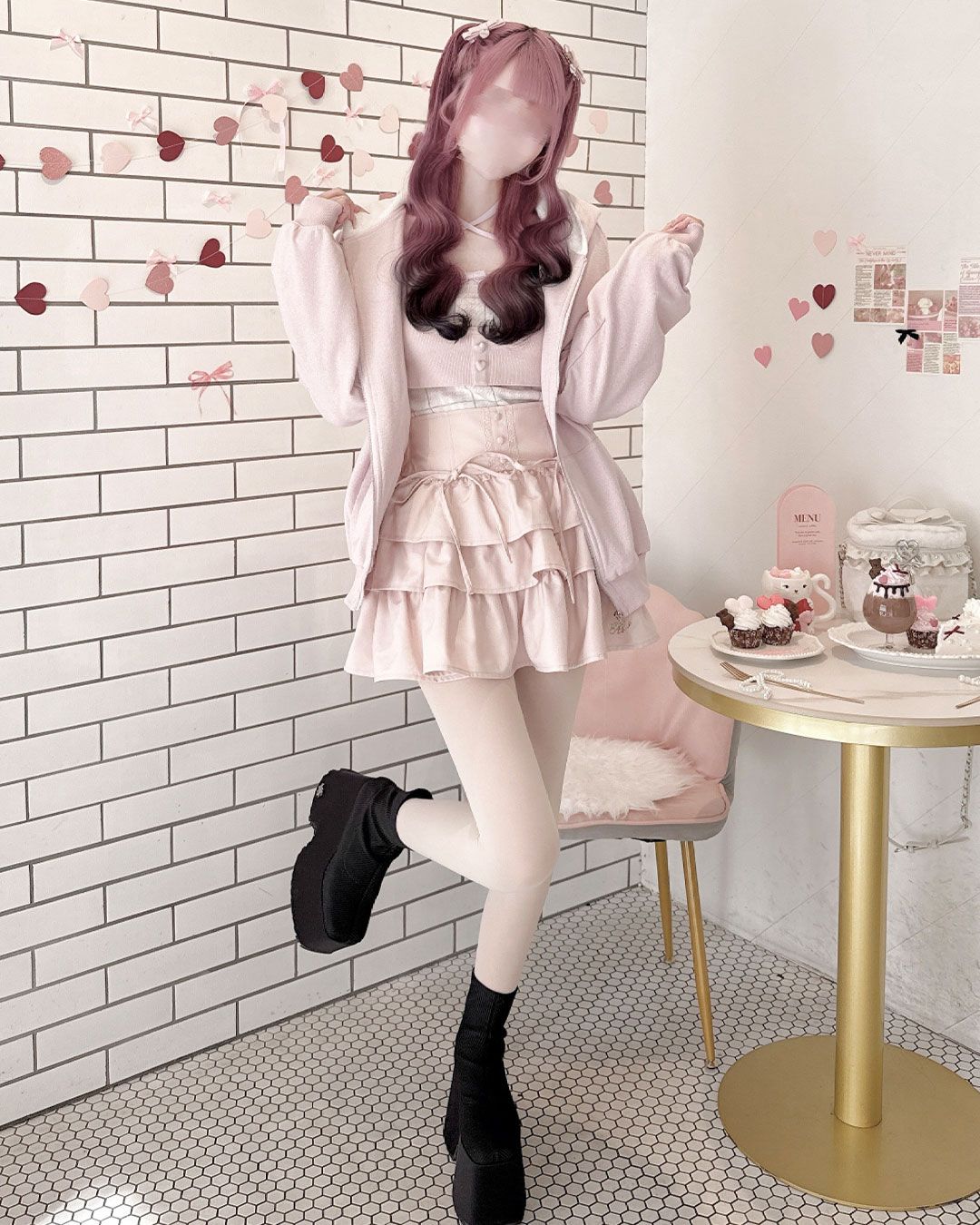 猫耳ラメパーカー ブラック | ファッション通販＆メディアMyColor
