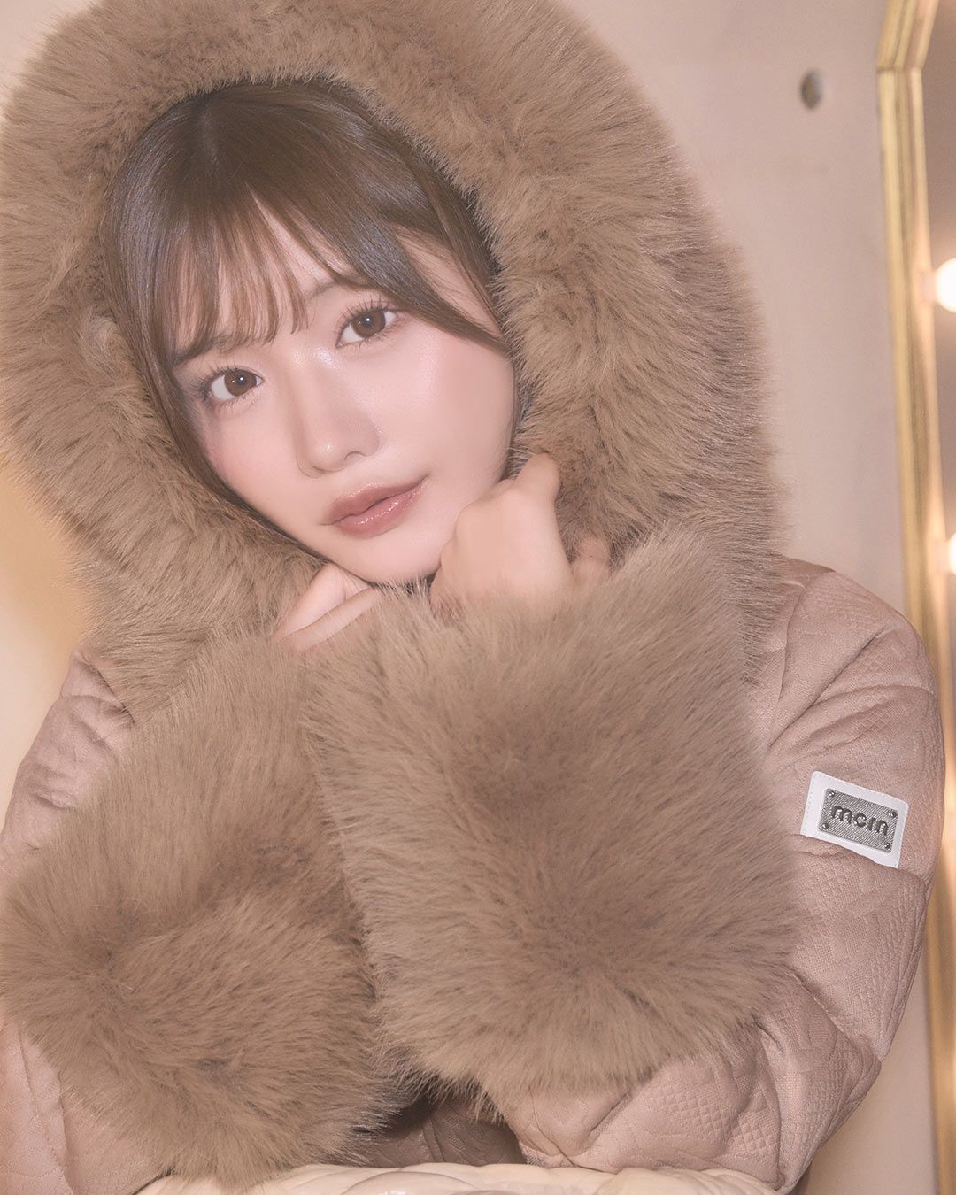 ケーブル柄ベルトダウンコート ブラック | ファッション通販＆メディア