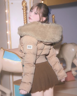 michellMacaron ハートニットセットアップ ベージュ michellMacaron