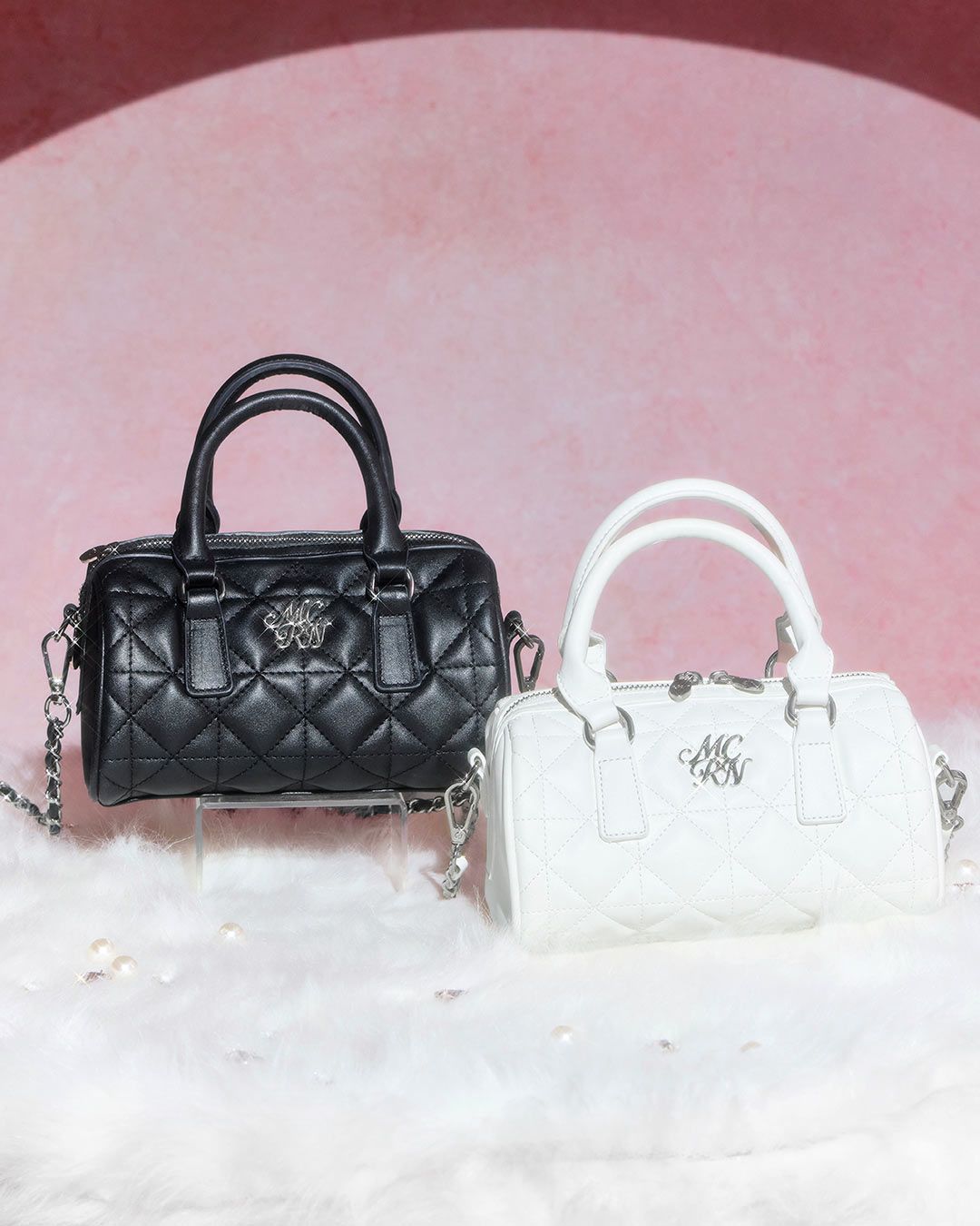 キルティングミニボストン ブラック | ファッション通販＆メディア