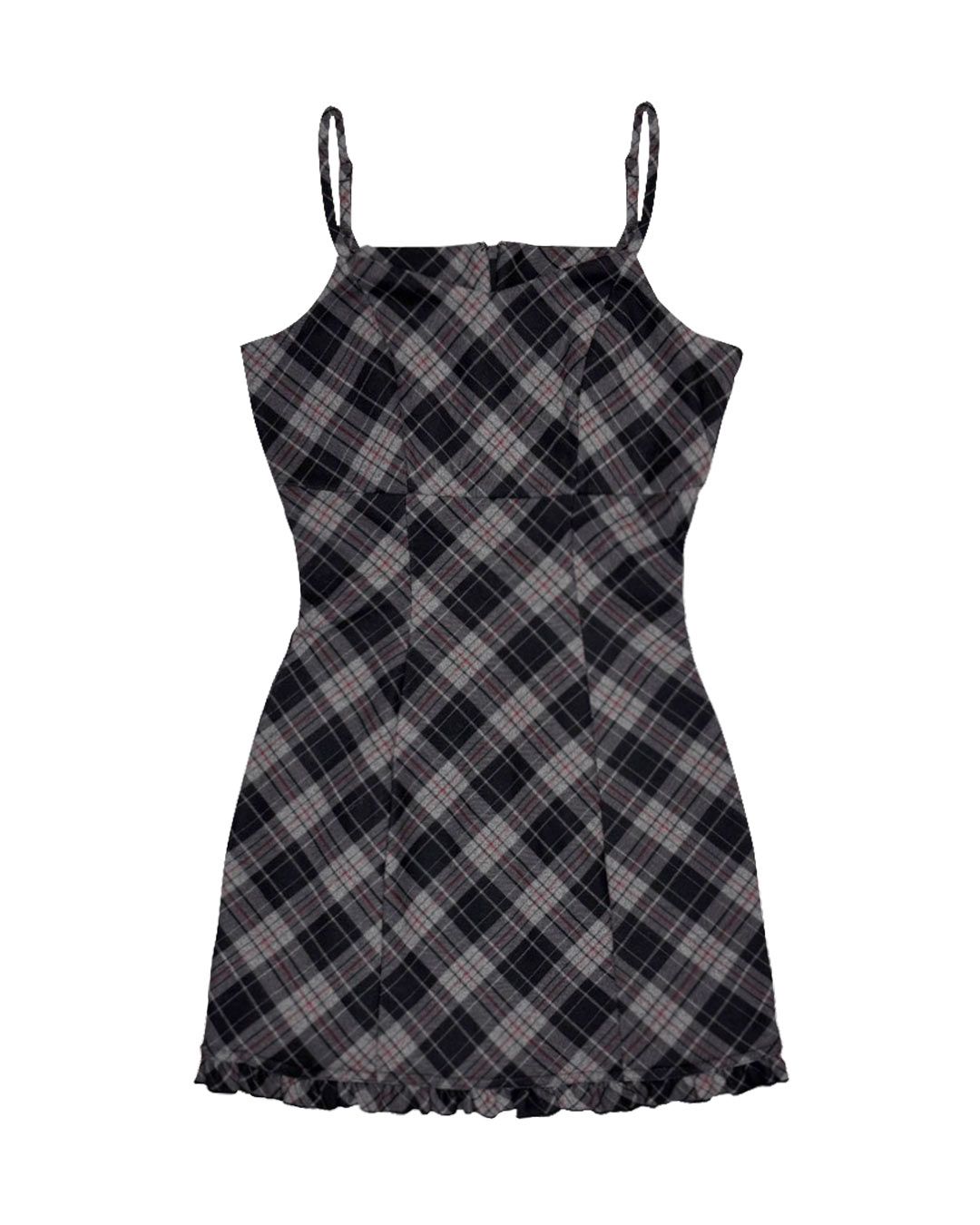 シャギーボレロsetチェックワンピ ブラック | ファッション通販