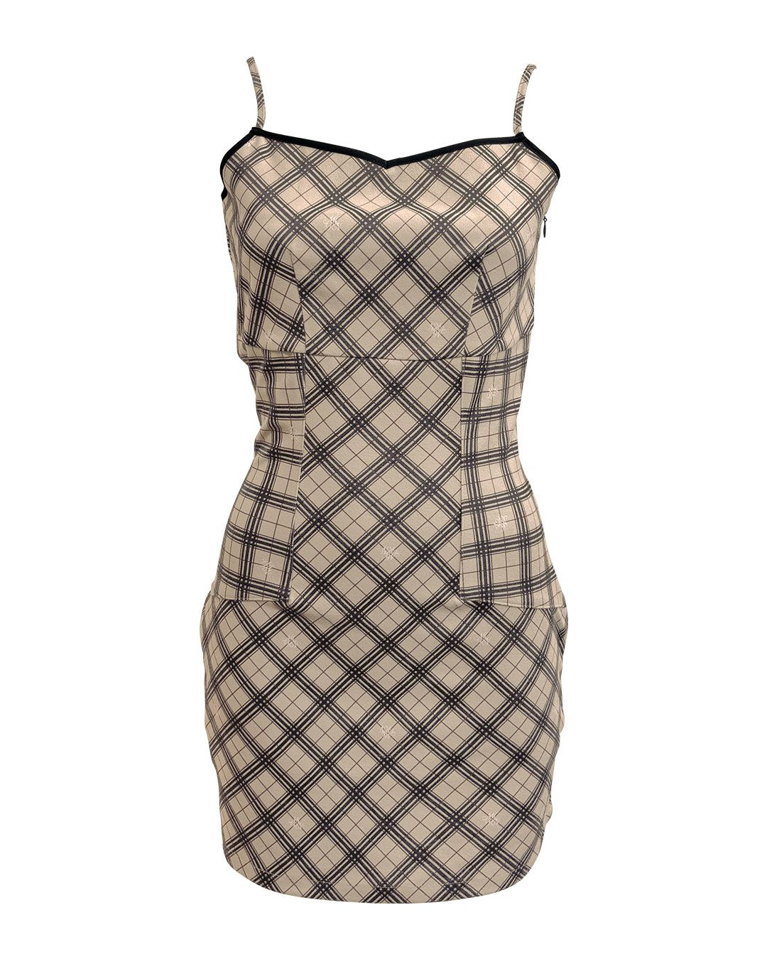 ミシェルマカロン　オリジナルチェック柄アンサンブルミニワンピース 45aa7a7da27d1a53841425f542bc6d