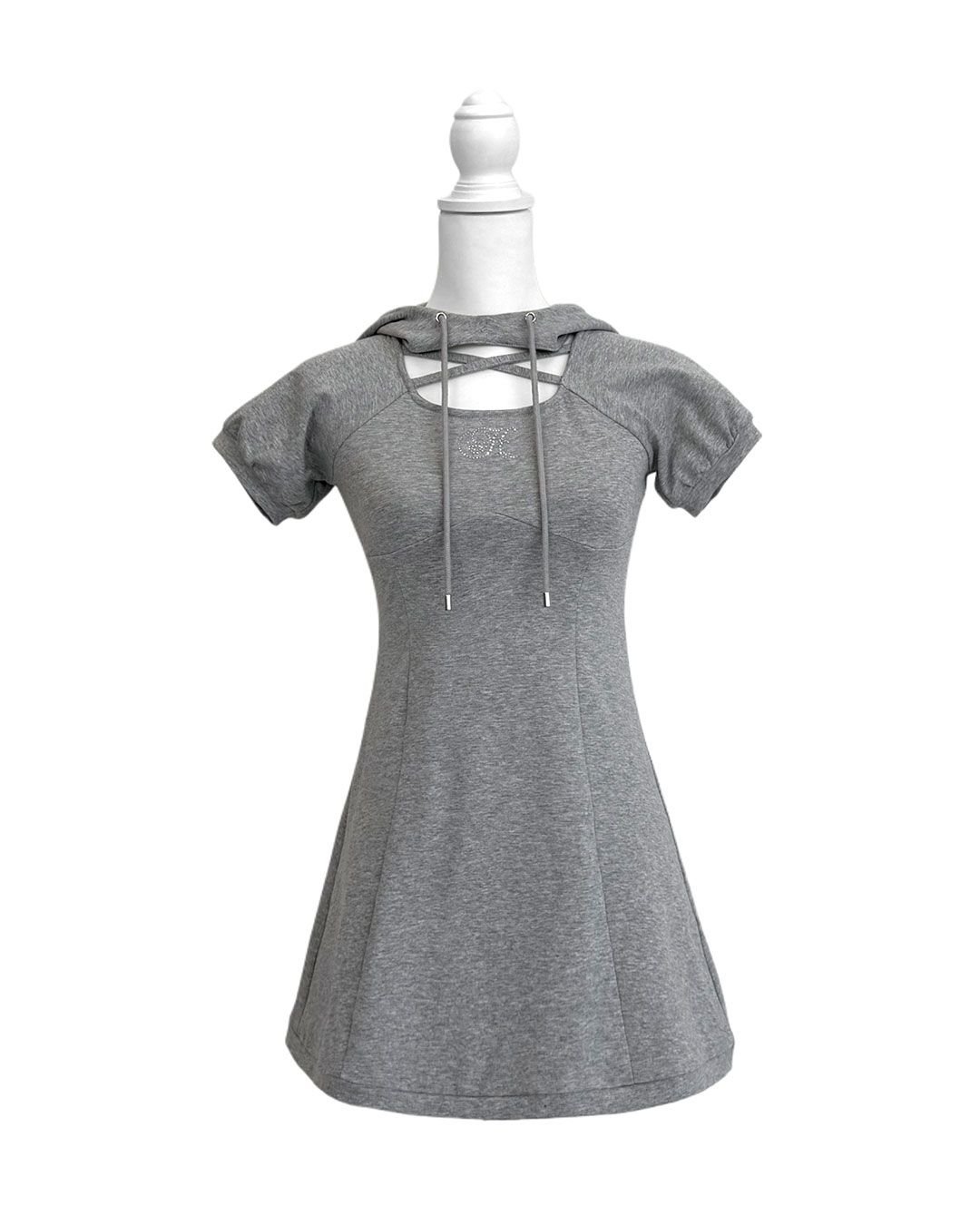 クロスパーカーワンピース グレー | ファッション通販＆メディア
