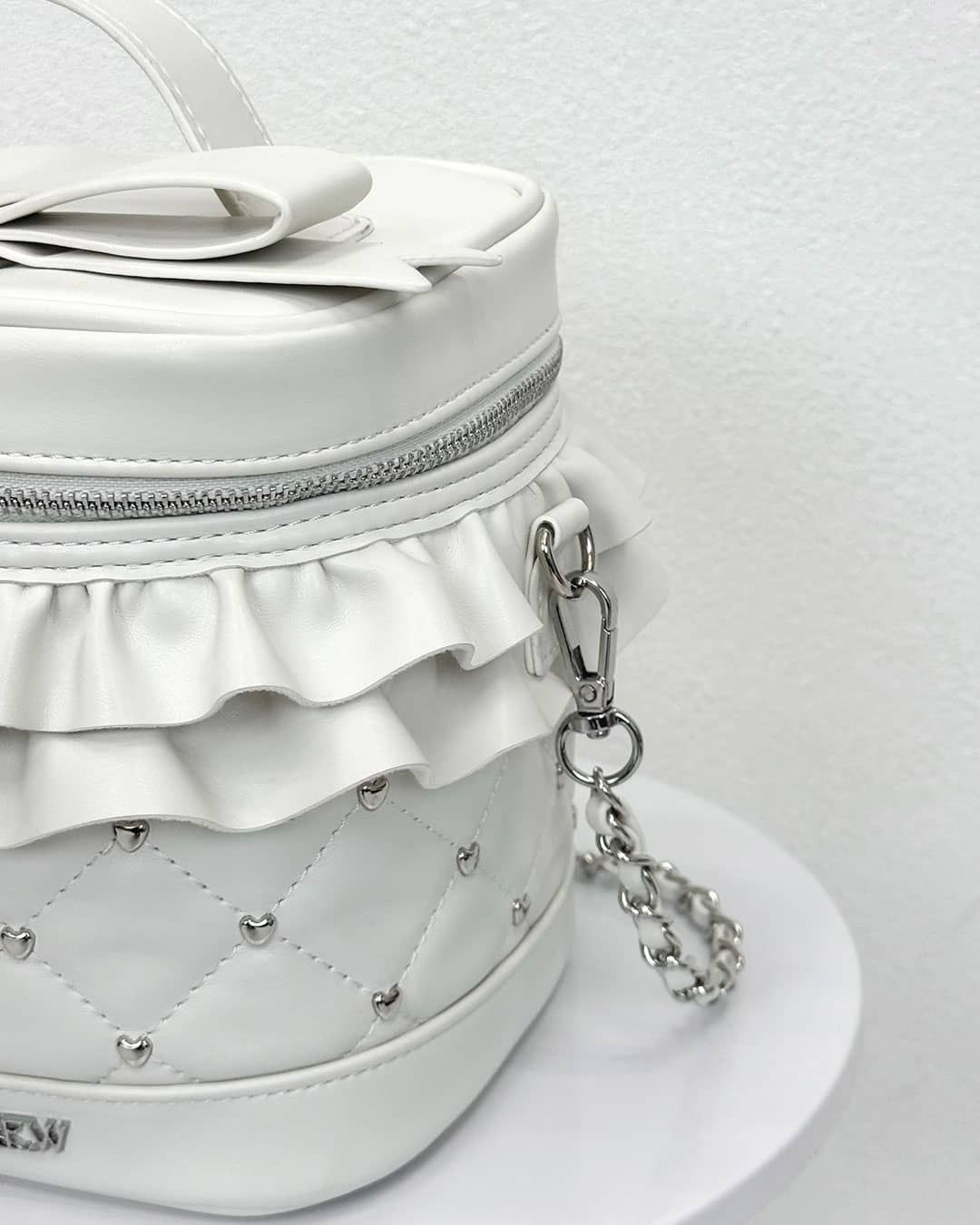 ビッグリボンバニティショルダー ピンク×ブラック | ファッション通販