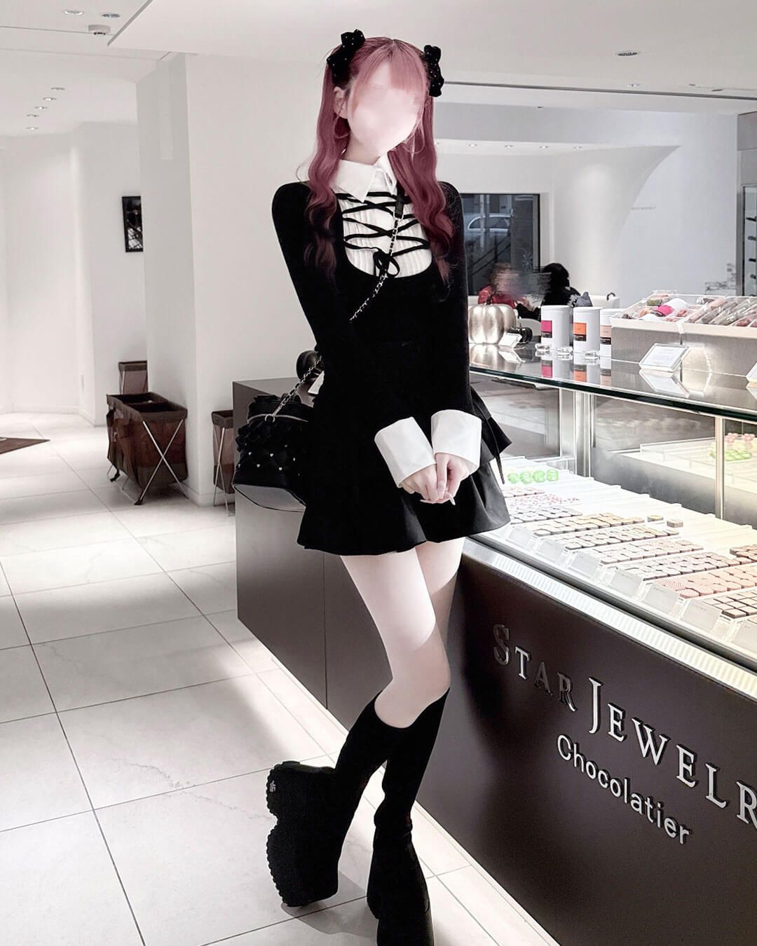 レースアップドッキングトップス グレー | ファッション通販＆メディア