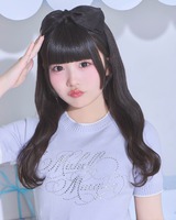 michell macaron ビジューロゴカラーニットトップス イエローXS