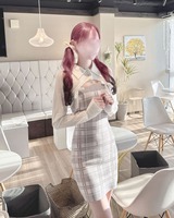 checkアンサンブルロングスリーブワンピース グレー | ファッション