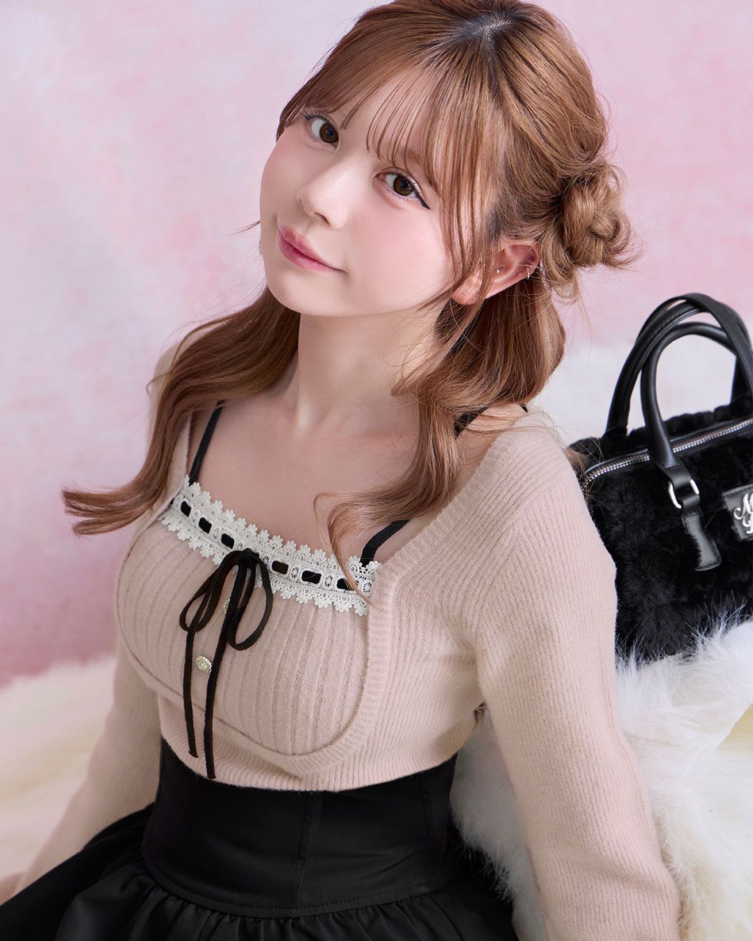 リボンっち クロスレースリボンカットトップス ｜ LIZ LISA（リズリサ）公式通販