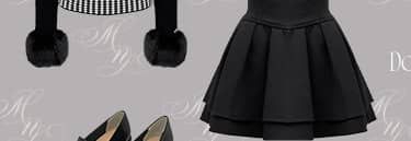 SMD0042美脚になれるスカート