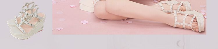 SKL0010キルティングウエッジサンダル