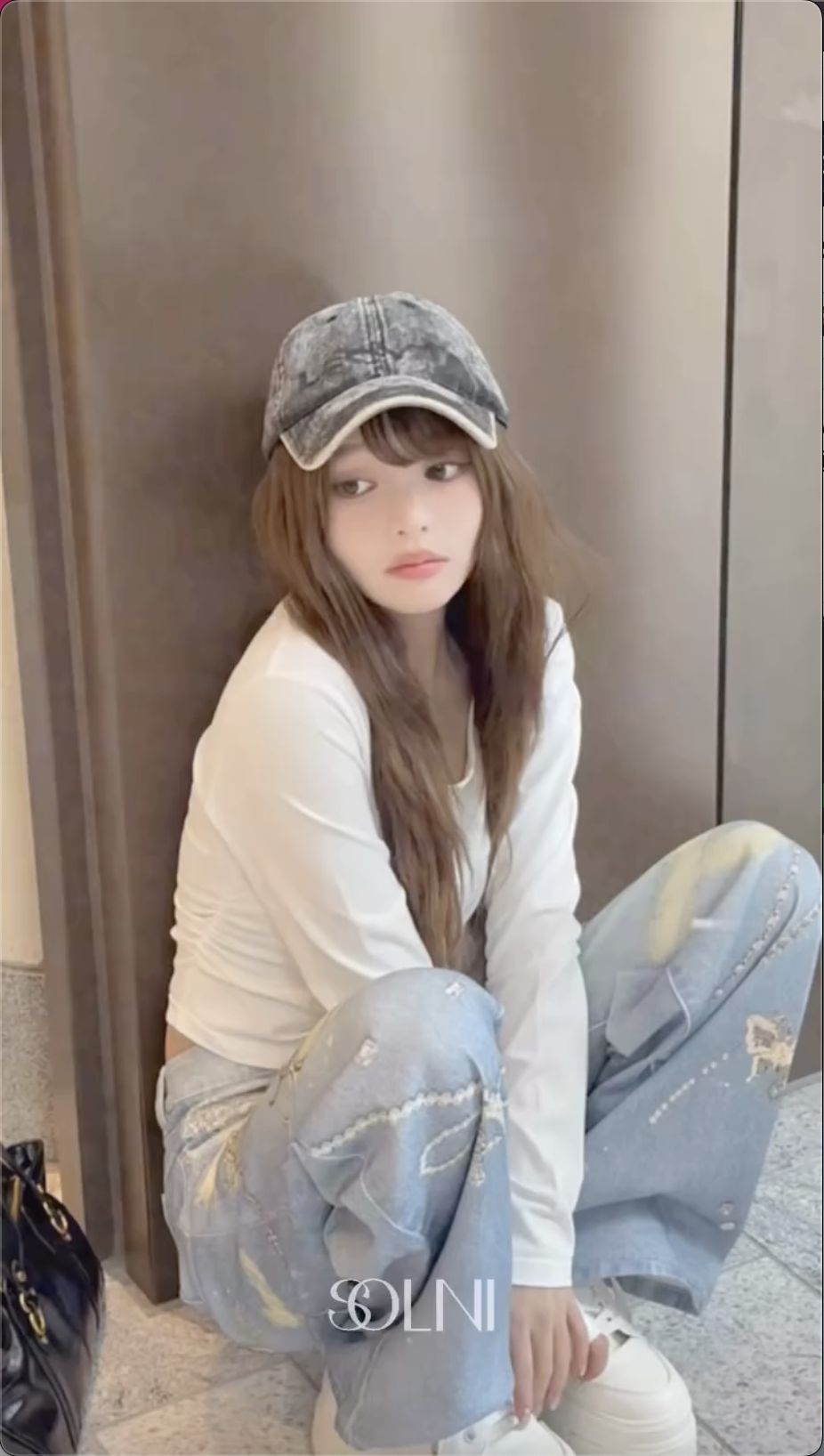 プリントワイドデニム ライトブルー | ファッション通販＆メディア