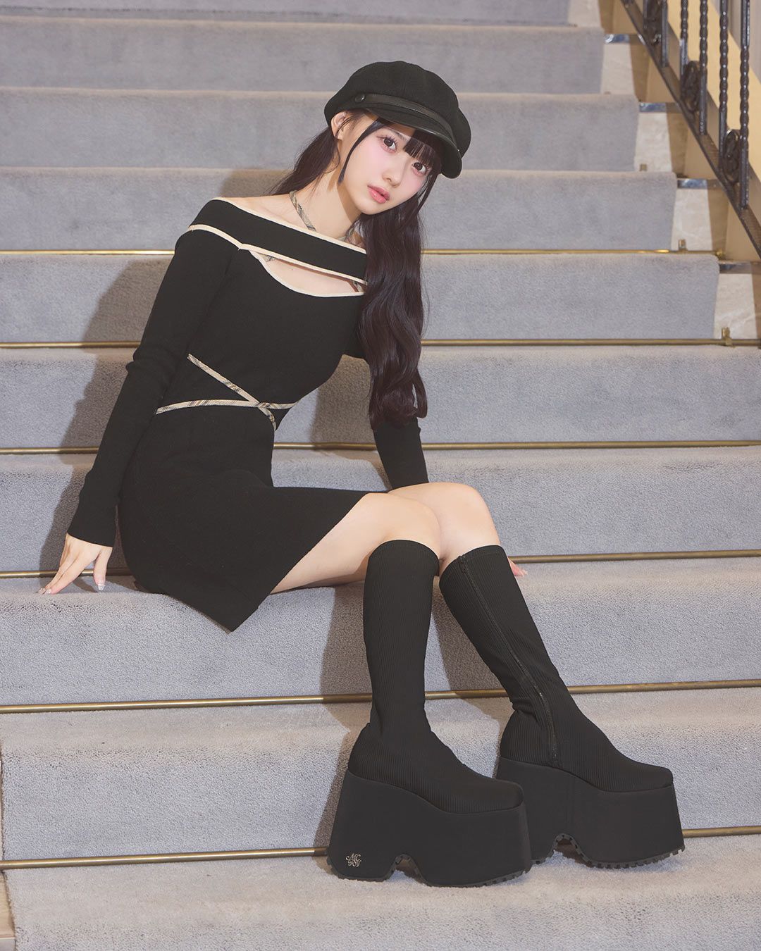 14.5cm史上最強ロングブーツ ブラック | ファッション通販＆メディア