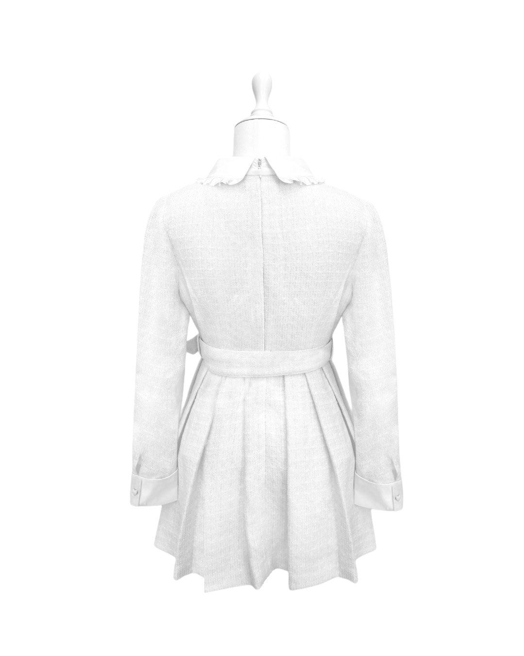 ビッグリボンツイードプリーツワンピース ブラック | ファッション通販