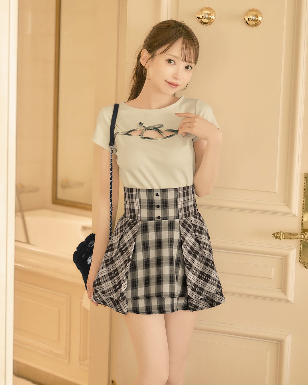 G*y様 ブラウンチェック フリルミニスカート(ズボン) G*y様 ブラウンチェック フリルミニスカート(ズボン) G*y様 ブラウン