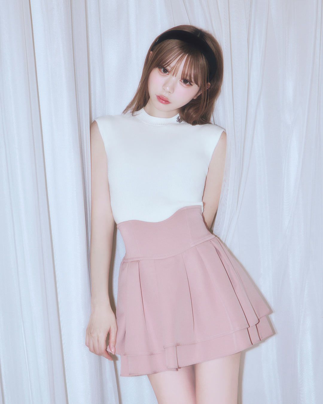 殿堂入り!!美脚になれるスカート♡（インナーパンツ付） くすみピンク M 殿堂入り!!美脚になれるスカート♡（インナーパンツ付） ピンク