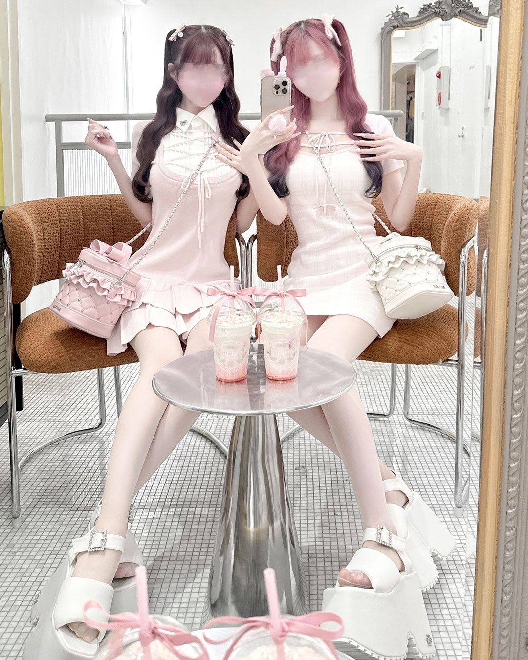 チェックアンサンブルニットワンピース ブラック | ファッション通販