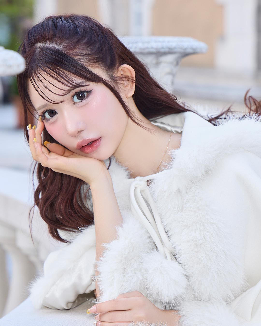 ケープコートセットアップ ホワイト | ファッション通販＆メディア