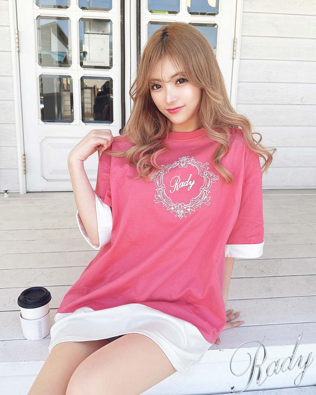 バイカラーTシャツ Rady