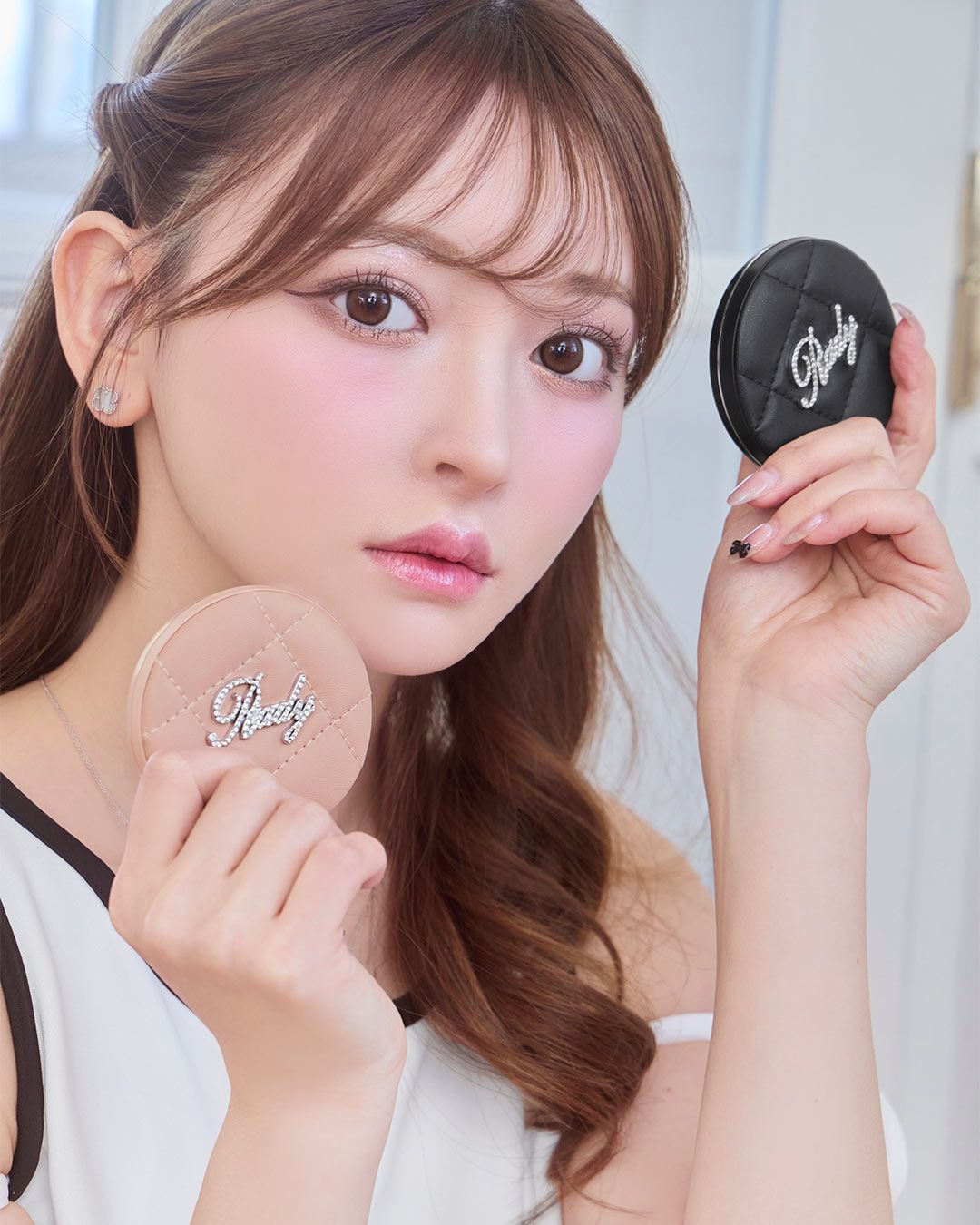 キルティングコンパクトミラー ブラック | ファッション通販＆メディア