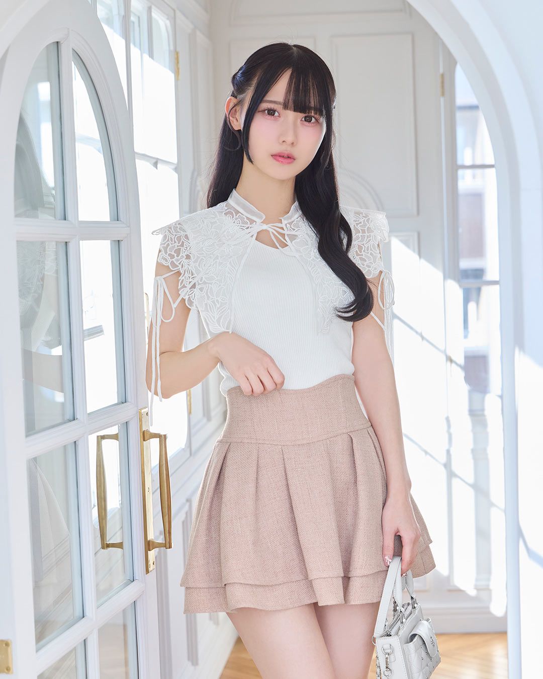 美脚エレガントツイードスカート ピンク | ファッション通販＆メディア